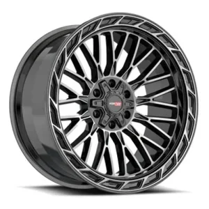 Vortek Offroad – VRP-502 FORZA – Black – 20″x10″ -18mm – Summer Wheels – 502201043-18BDCDT